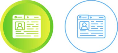 ağ kullanıcıları arayüz profilleri, basit simgeler  