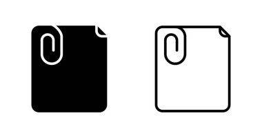 belge simgeleri ayarlandı, vektör illüstrasyonu basit tasarım