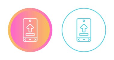 Web simge vektör çizim upload