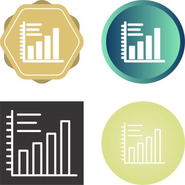 Grafik çizelgesi simgeleri ayarlandı, vektör illüstrasyonu 