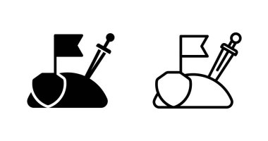 Basit modern vektör simgesi paketi, macera oyunu