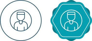 Beyaz arkaplanda izole edilmiş erkek avatar simgeleri