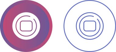 dur daire vektör simgeleri ayarlandı