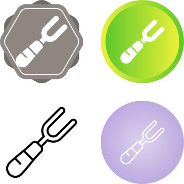 Küçük çatalları tasvir eden minimalist simgeler