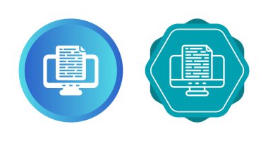 belge web simgesi vektör illüstrasyonu