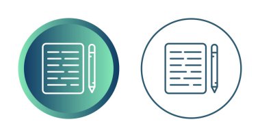 Not ve kalem simgeleri koleksiyonu. vektör illüstrasyonu 