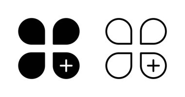 Açık sunum için hazırlanmış zarif vektör simgeleri, uygulama pictogram