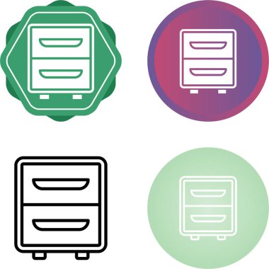 file cabinet icon sign vector illustration 