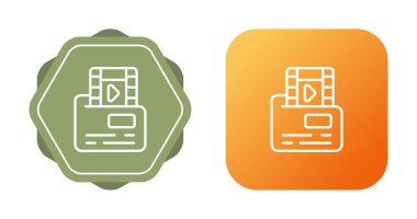 Beyaz arkaplan, vektör illüstrasyonunda bilgisayar dizinleri ve ses dosyaları simgeleri    