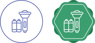 El feneri ağ simgesi vektör illüstrasyonu