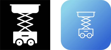 Yükseltilmiş simge vektör illüstrasyon tasarımı
