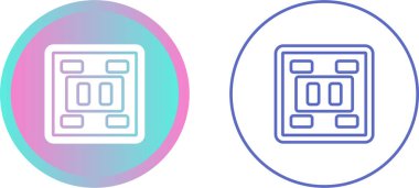 Priz veya soket simgesi vektör çizimi