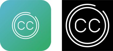 Altyazılar web simgesi vektör illüstrasyonu
