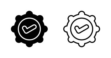 onaylanmış simgeler, vektör çizimleri