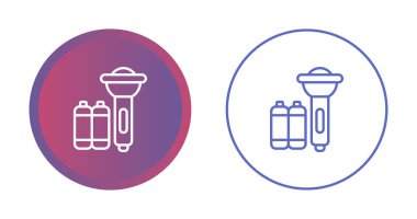 El feneri ağ simgesi vektör illüstrasyonu