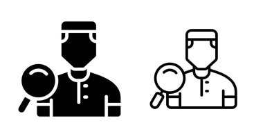 İnsan avatar simgeleri seti, vektör illüstrasyonu basit tasarım