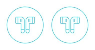 Kulaklıklar. Web simgeleri basit resimleme 