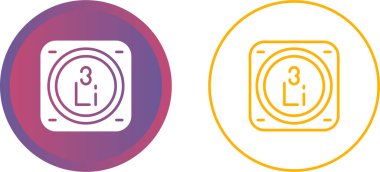 Kimyasal element simgeleri basit illüstrasyon ayarladı