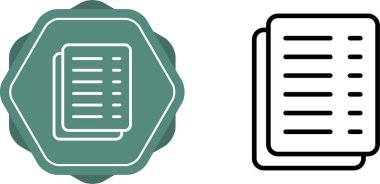dokümanlar web simgesi vektör illüstrasyonu
