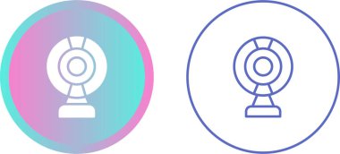 Web kamerası web simgeleri vektör illüstrasyonu