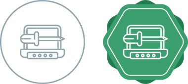 Bilgisayar ekranındaki kılıçlar beyaz arkaplanda izole edilmiş simgeler, vektör illüstrasyonu