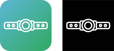 Baş lamba web simgesi vektör illüstrasyonu