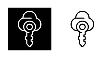 Biçimlendirilmiş güvenlik anahtarını temsil eden bir grup simge.