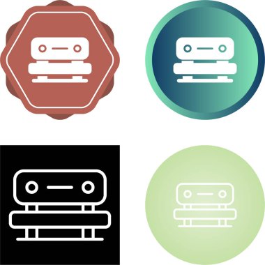 bank simgeleri ayarlandı, vektör illüstrasyonu 