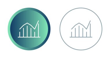 beyaz arkaplanda çizgi grafik simgeleri ayarlandı