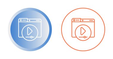 Video Oyuncu Simgeleri, vektör illüstrasyonu