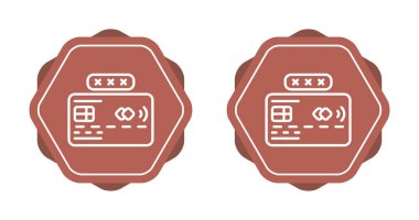 Kredi kartı simgesi seti. Beyaz Arkaplanda Kredi Kartı Ödeme Simgesi Vektör İşaretleri 