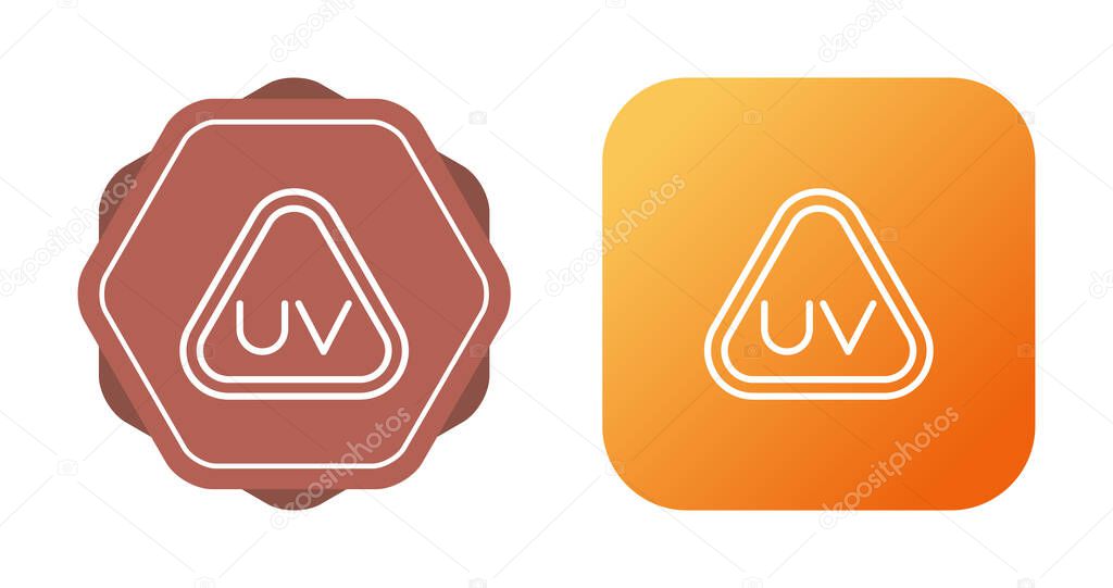 Ultraviolet Rays icon set vector illustration