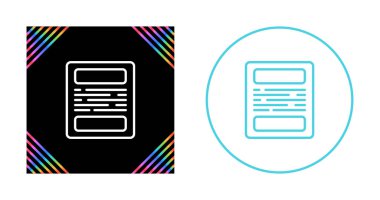 belge simgeleri ayarlandı, vektör illüstrasyonu basit tasarım