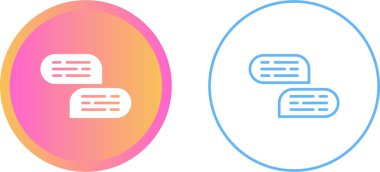 Konuşma baloncukları ayarlandı, vektör illüstrasyonu