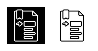 Satır simgeleri ayarlandı, vektör illüstrasyonu