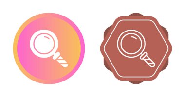 Büyütme cam simgeleri, vektör illüstrasyonu