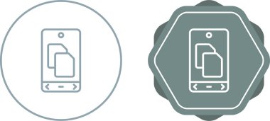 akıllı telefon simgeleri ayarlandı, vektör illüstrasyonu basit tasarım