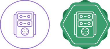 Beyaz arkaplanda izole radyo simgeleri, vektör illüstrasyonu 