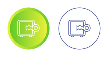 Güvenli simgeler ayarlandı, vektör basit illüstrasyon      