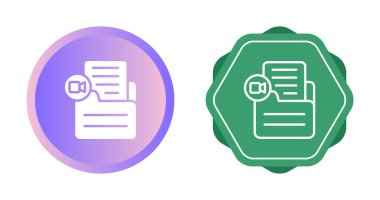 Beyaz arkaplan, vektör illüstrasyonunda izole edilmiş video ekle              