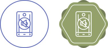 Dilsiz ağ simgesi vektör illüstrasyonu