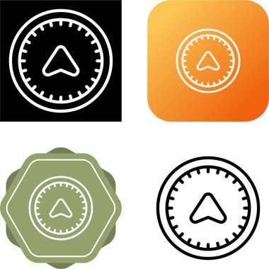 pusula simgesi web basit illüstrasyon