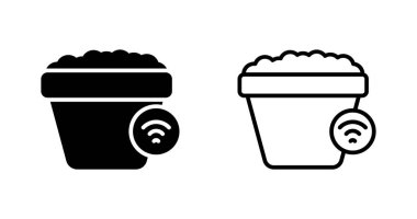 kova ağ ikonu vektör illüstrasyonu