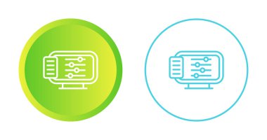 bilgisayar ayarlama vektör simgeleri