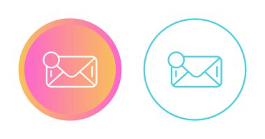 Bildirimler e- posta simgeleri ayarlandı. vektör bilgisi