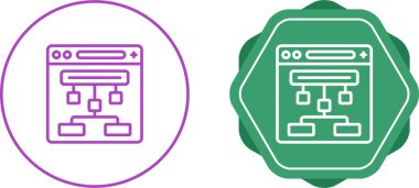 Web sitesi yapı simgesi vektör çizimi 