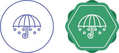 şemsiye simgeleri vektör illüstrasyonunu işaretler.