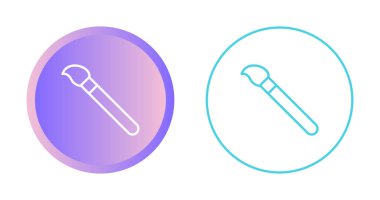boya fırçası web simgesi vektör çizimi