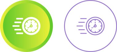 Zaman web simgesi vektör illüstrasyonu