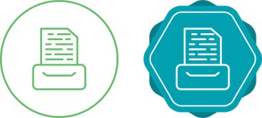  Belge arşiv simgeleri kümesi, vektör illüstrasyonu